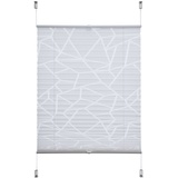Liedeco Klemmfix-Plissee »Ausbrenner 65 x 130 cm Polyester weiß