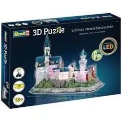 REVELL 00151 3D Puzzle 128 Teile Schloss Neuschwanstein-LED Edition