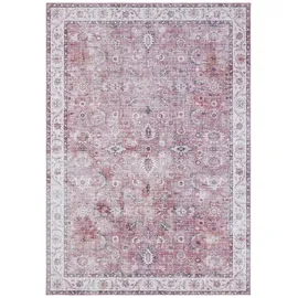 Northrugs Teppich NORTHRUGS "Vivana" Gr. 6, lila (himbeere), B:200cm H:5mm L:290cm, Polyester, Teppiche, Teppich, Orientalisch, Läufer, Vintage, Wohnzimmer, Schlafzimmer, Esszimmer