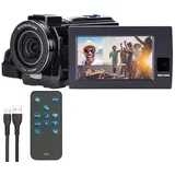 Somikon Dual-Lens-4K-UHD-Camcorder mit Sony-Sensor und FHD-Rückkamera