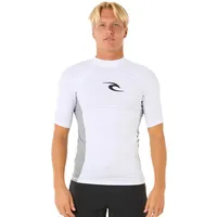Rip Curl Waves Upf Perf Kurzarm-rashguard - White -