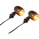 Zieger Universal Motorrad Mini SMD-Blinker getönt M6 E-geprüft