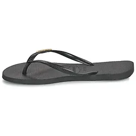 HAVAIANAS Zehentrenner SLIM LOGO METALLIC in Schwarz, /