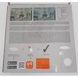 LEDVANCE Smart+ WiFi LED-Einbauleuchte Downlight Slim TW Weiß Ø 22,5 cm