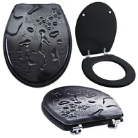 Grafner Grafner® WC Sitz mit Absenkautomatik Motiv Black Drops