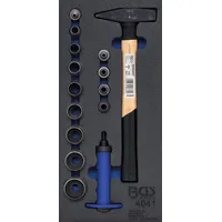 BGS Werkstattwageneinlage 1/3: Locheisen-Satz, Hammer 15-tlg.