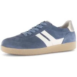 Gabor Damen Sneaker Veloursleder Blau/Weiß 41