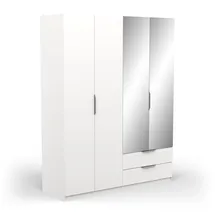 Demeyere Kleiderschrank Ghost 157,3 x 203 x 51 cm Weiß