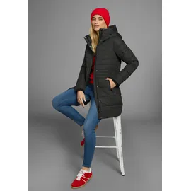 POLARINO Wintermantel POLARINO, Damen, Gr. 40, schwarz, Obermaterial: 100% Polyester. Futter: 100% Polyester. Wattierung: 100% Polyester, Rippstrickbündchen, Mäntel Wintermantel, Warm wattiert. Obermaterial wasserabweisend und winddicht.