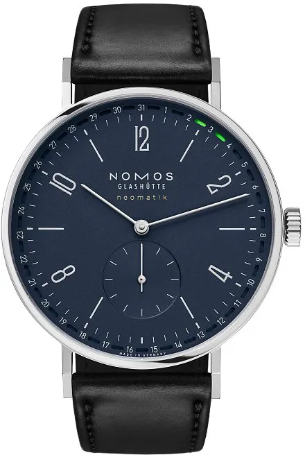 Nomos Glashütte Herrenuhr Tangente neomatik 41 Update nachtblau 182 - silber