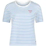 Betty & Co Basic Shirt Ringel Blau/Weiß XL