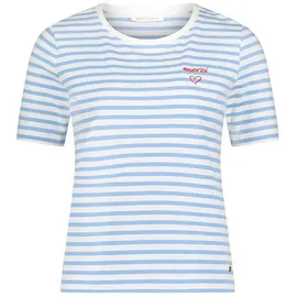 Betty & Co Basic Shirt Ringel Blau/Weiß XL