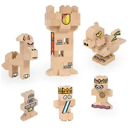 Kingdom Holzbausteine, Klemmbausteine aus zertifiziertem Buchenholz