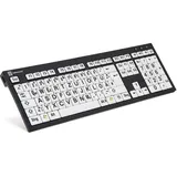 LogicKeyboard XL Print PC Slim DE schwarz/weiß (LKB-LPBW-BJPU-DE)