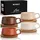 MiaMio Kaffeetasse 0,32 l Beige 4 St.