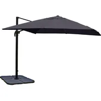MCW Ampelschirm A96 3x3m Alu/Stahl 23kg ~ anthrazit mit