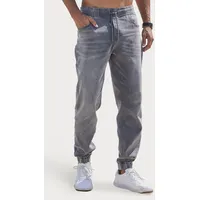 John Devin Jogg Pants, Joggpants mit elastischem Bund aus weicher Stretch-Qualität, grau