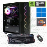 Hyrican Gamemax Diamond BK 7166, Ryzen 5 5500, 16GB RAM, 1GB SSD, GeForce RTX 4060