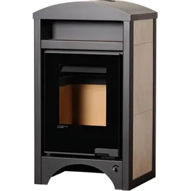 Aquaflam Vario Barma Manual Korpus Weiß/Abdeckplatte Eiche