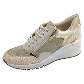 Marco Tozzi Wedge Sneaker Damen Weite E Beige/Gold 38