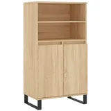 vidaXL Highboard Sonoma-Eiche 60x36x110 cm Holzwerkstoff