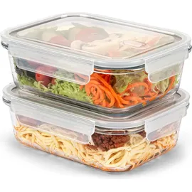 classbach Frischhaltedose transparent 1,04 l 2-teiliges Set