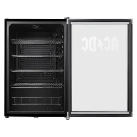 CUBES HC 203 E AC/DC Getränkekühlschrank (115 l, 845 mm hoch, Schwarz/Rot)