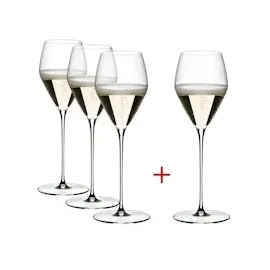 Riedel Glas Veloce Champagnerglas 0,327 l 4er Set