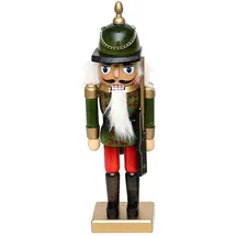 Dekohelden24 Nussknacker Soldat Holz ca. 26 cm grün