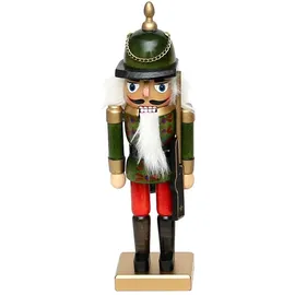 Dekohelden24 Nussknacker Soldat Holz ca. 26 cm grün