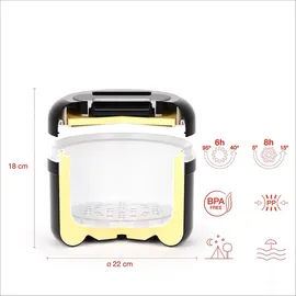 Fuchs Gastronomiebedarf Eiswürfelbehälter 2,5 Liter vollisolierter Eisbehälter Eiseimer