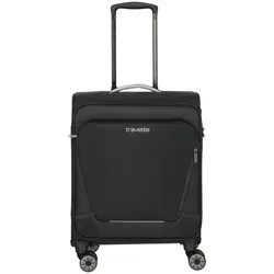 Handgepäck-Trolley TRAVELITE "JETPACK Max 4 Cabin, konzip. für Lufthansa, Austrian Airlines & Swiss", Gr. B/H/T: 40cm x 55cm x 23cm 41 l, schwarz, Polyester, unifarben mit Farbeinsätzen, Koffer, Weichgepäck-Koffer Handgepäck für die meisten gängigen Airlines