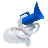 Auslaufsicheres tragbares Urinal, 3-in-1-Urinflasche, Urinflasche tragbar, mit auslaufsicheren/auslaufsicheren Schraubdeckel für Männer und Frauen, Camping, Auto, Reisen, 2000 ml (weiß, 1,6 m)