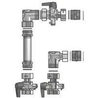 Viessmann Wärmemengenzähler Anschlussset senkrecht 7438469