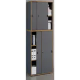 VCM Salia Schiebetürenschrank 60 x 37 x 183 anthrazit