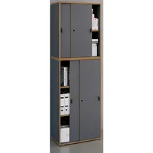 VCM Salia Schiebetürenschrank 60 x 37 x 183 anthrazit