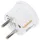 goobay Netzadapter US/Japan, Weiß - Schutzkontaktstecker (Typ F, CEE 7/7) > US-/Japan-Buchse (Typ B, NEMA 5-15, 3-polig)