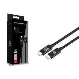 Conceptronic ETTA04B20 USB 4.0 Gen 3 C-C PD 3.1 240W Ladekabel 2m
