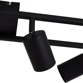 LINDBY Bravius 6-flammig schwarz Metall