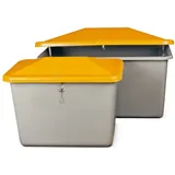 Cemo GmbH CEMO Streugutbox 2200 Liter ohne Entnahme grau/orange