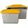 Cemo GmbH CEMO Streugutbox 2200 Liter ohne Entnahme grau/orange
