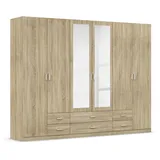 Rauch Gamma Drehtürenschrank 271 x 210 x 54 cm braun