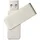 Hama Rotate Pro USB Stick, 64GB, 70MB/s, Silber