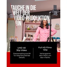 Canon EOS R50 schwarz Content Creator Kit + RF-S 18-45 mm