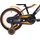 SUN BABY Tracker Bike Kinderfahrrad Jungen Fahrrad Stützräder Schubstange 16 Zoll neon orange - Orange/Schwarz