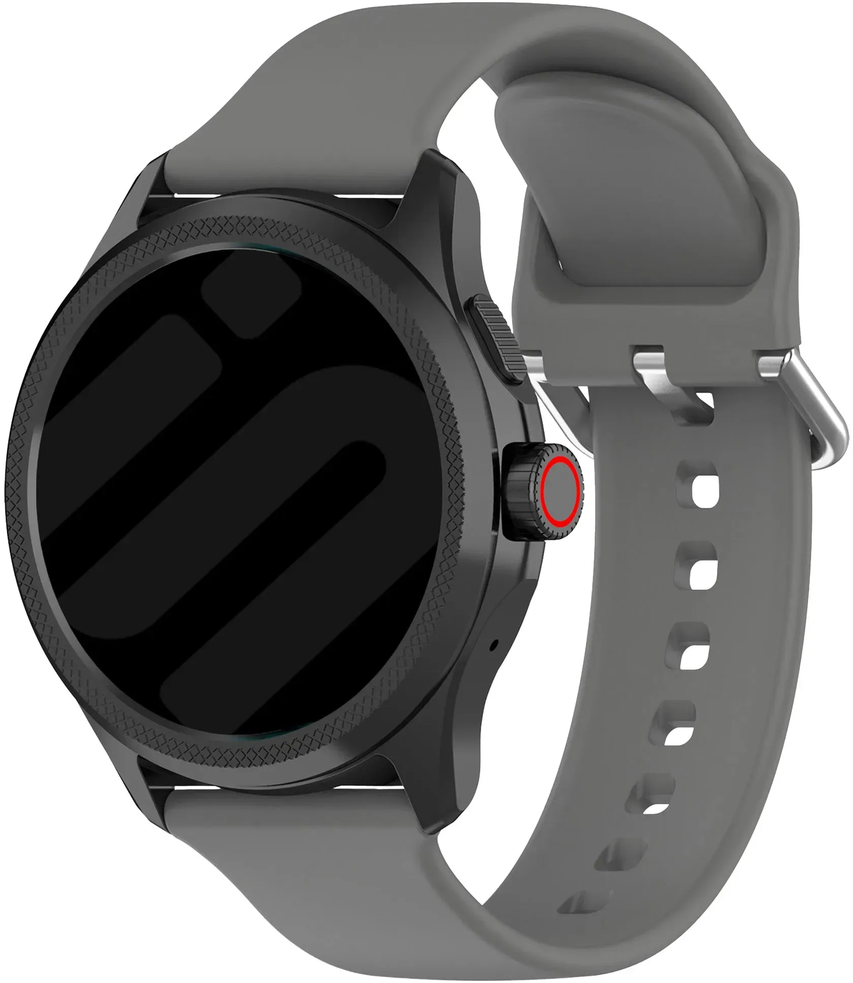 Strap-it Mobvoi TicWatch Pro 5 Enduro Armband Silikon für Mobvoi TicWatch Pro 5 Enduro - Dunkel Grau - Schnallenverschluss