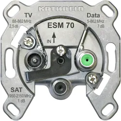 Kathrein ESM 70 Steckdose TV + Radio Metallisch