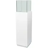 Vivanno Windlichtsäule 27 x 27 x 100 cm Skandiweiß