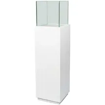 Vivanno Windlichtsäule 27 x 27 x 100 cm Skandiweiß
