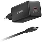 Lenovo 65W Mini USB-C GaN Ladegerät/ Netzteil Schwarz, 1x USB-C